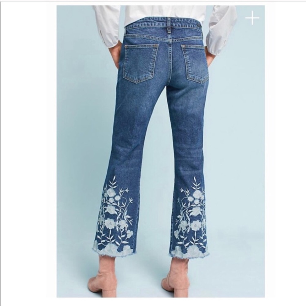 Anthro Pilcro floral flared crop—25 NWT - Picture 3 of 7